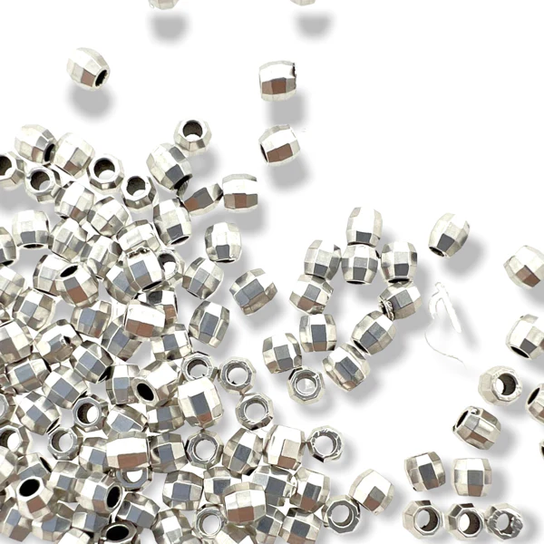 Kraal zilver Ø1.6mm 2x2,4mm DQ