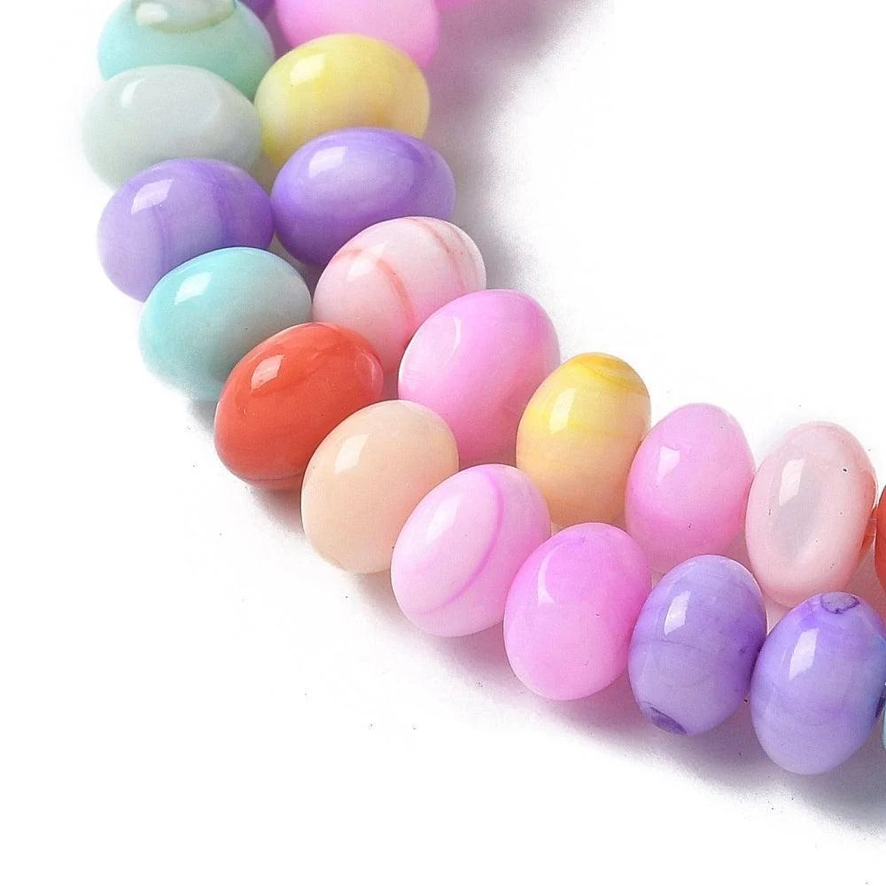 Kraal zoetwater Multicolor disc 6mm- ±9cm