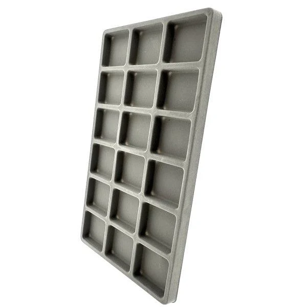 Kralenbord 18 vakjes grijs 34.5x20x1.5cm - Image 2
