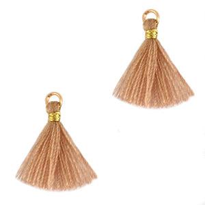 Kwast smal Gold-soft tan brown 15mm