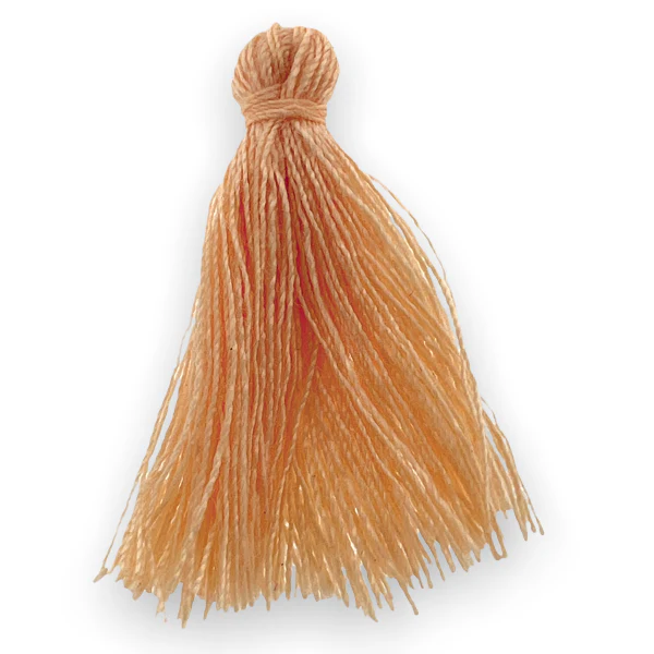 Kwastje ±30mm Licht peach - 3 stuks