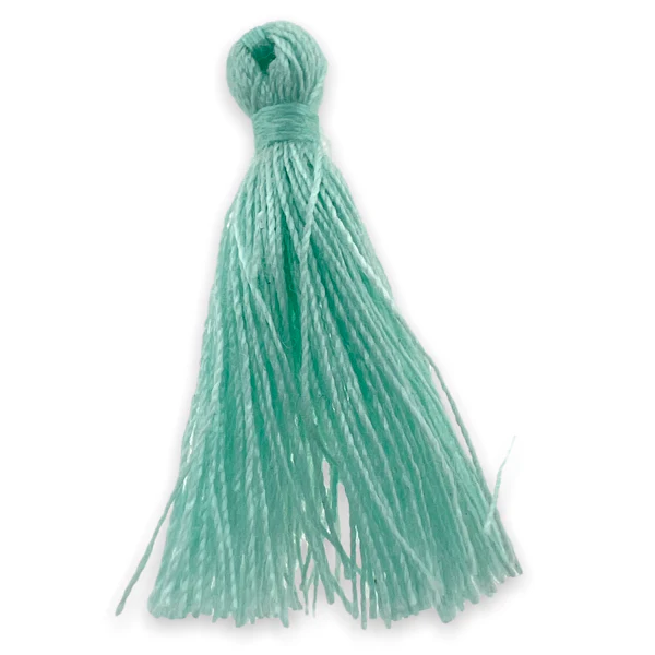 Kwastje ±30mm Licht turquoise - per stuk