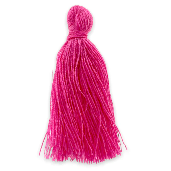 Kwastje ±30mm Roze - 3 stuks