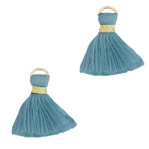 Kwastje Gold-adriatic blue 15mm