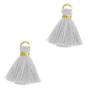 Kwastje Gold-Light grey 15mm