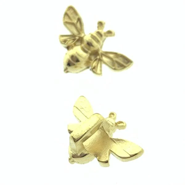 Leerschuiver bij Goud 24kr DQ 12x9mm - Image 2