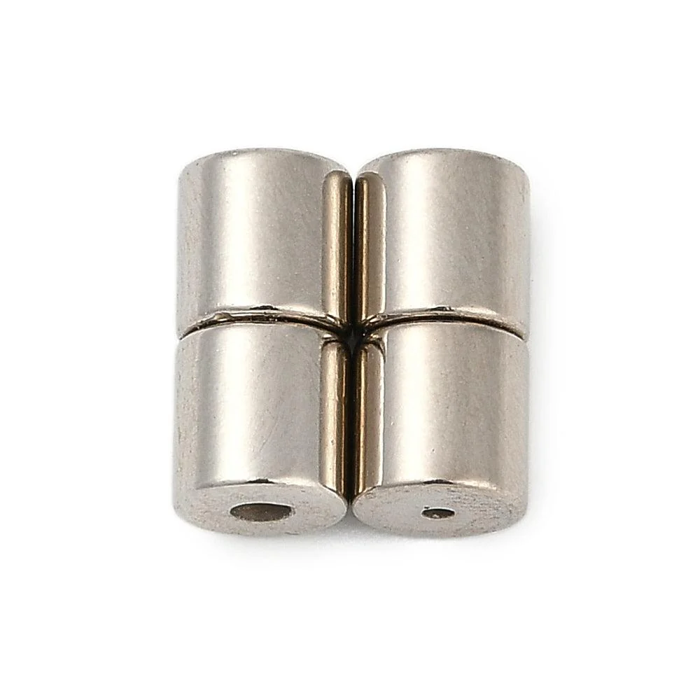 Magneetsluiting Ø0,9mm zilver 6mm- per stuk - Image 2