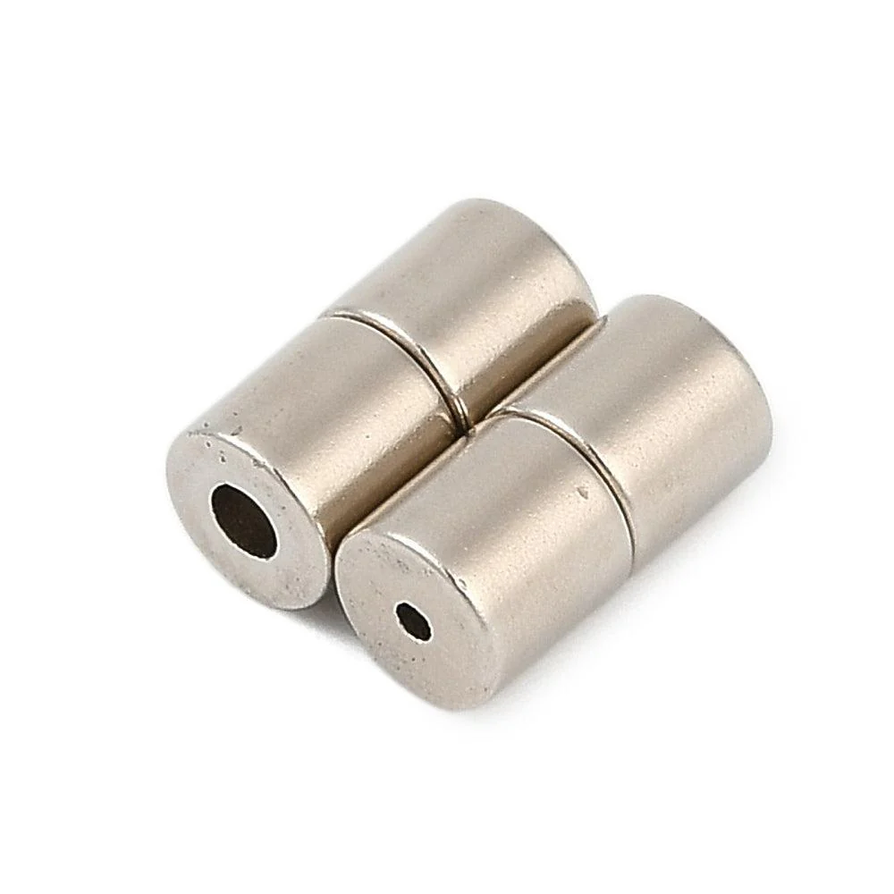 Magneetsluiting Ø1mm zilver 5mm- per stuk