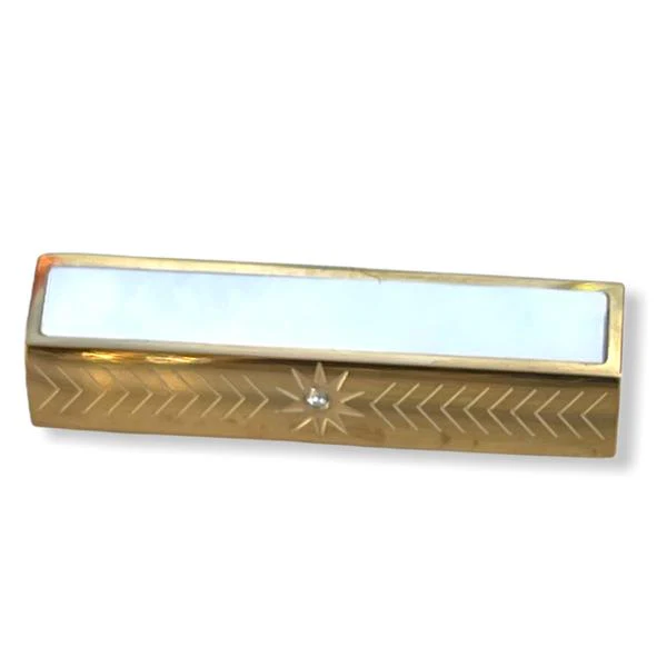 Message beads hexagon Love happy RVS goud 25x9mm - Image 3