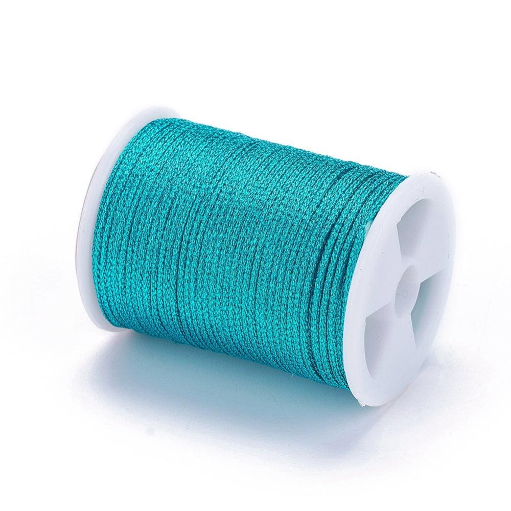 Metallic koord 1mm klosje Blauw - 6,5 meter - Image 2