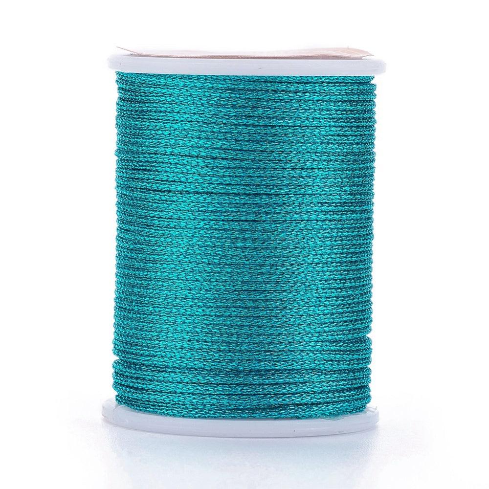 Metallic koord 1mm klosje Blauw - 6,5 meter - Image 3