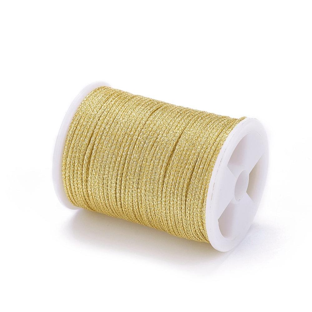 Metallic koord 1mm klosje Gold - 6,5 meter - Image 2