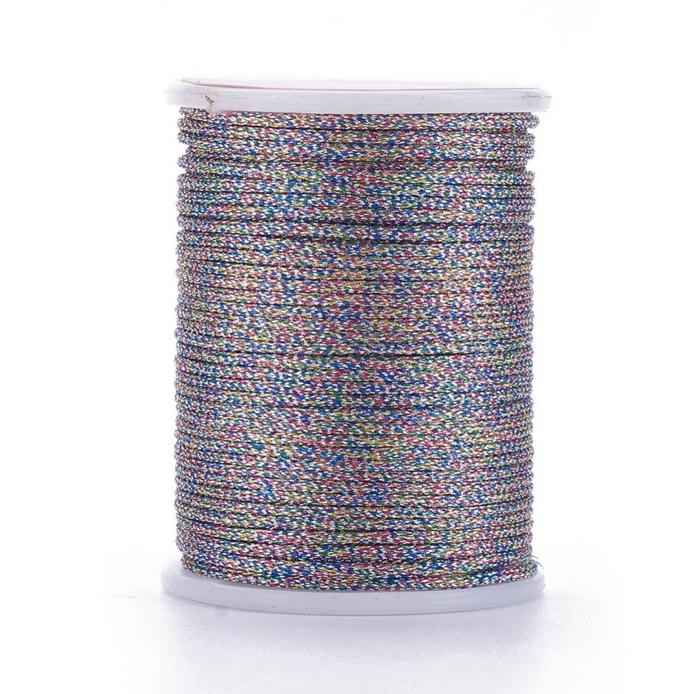 Metallic koord 1mm klosje Multicolor - 6,5 meter - Image 2