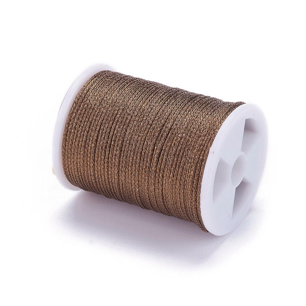 Metallic koord 1mm klosje Sienna - 6,5 meter - Image 2