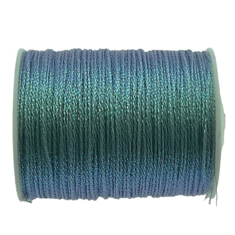 Metallic macramé koord 0.5mm klosje holographic- 2 meter