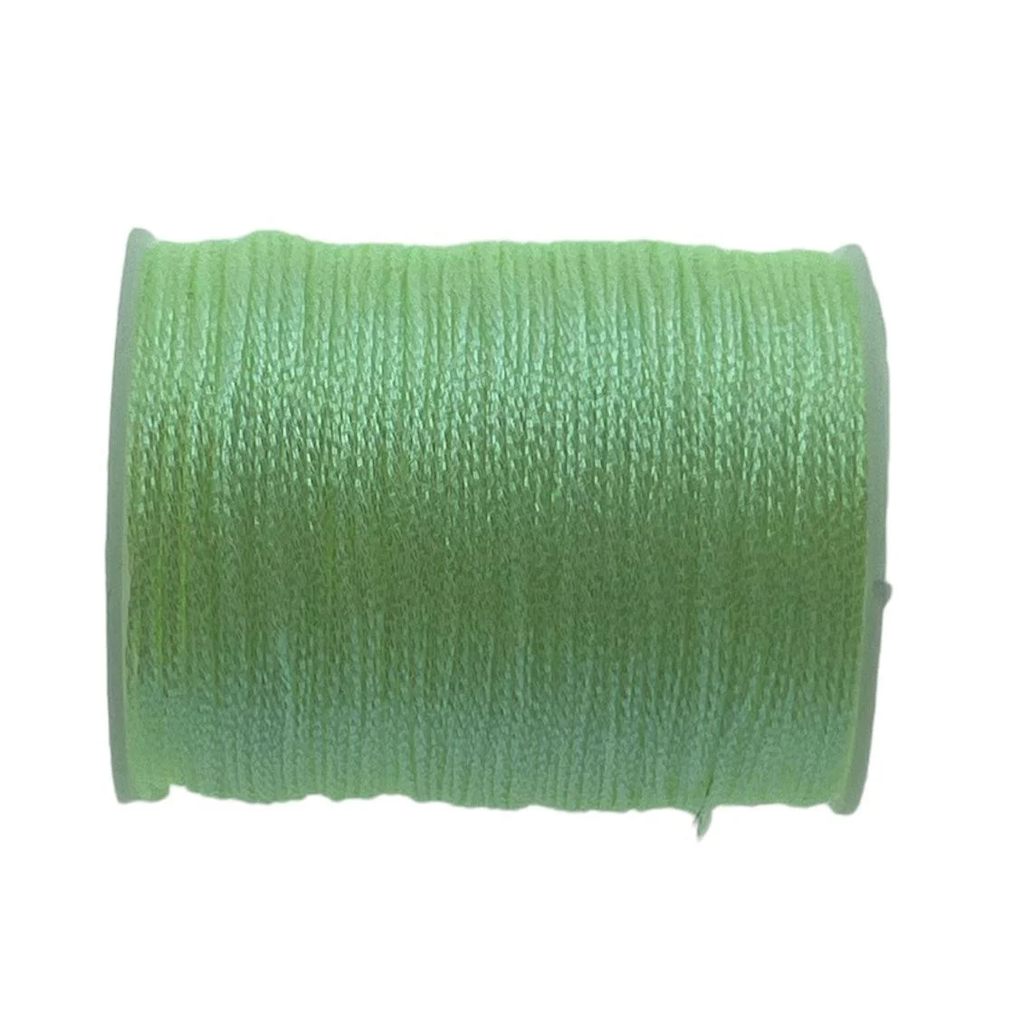 Metallic macramé koord 0.5mm klosje licht groen- 2 meter