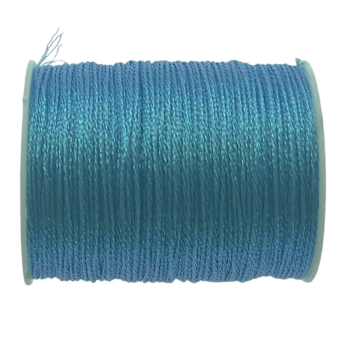 Metallic macramé koord 0.5mm klosje zeeblauw- 2 meter