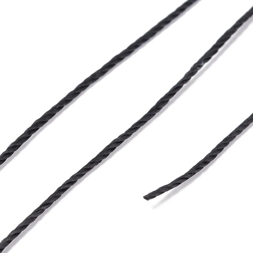 Micro macramé koord zwart 0,8mm - 50 meter - Image 2