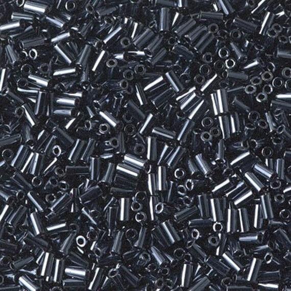 Miyuki bugles 3mm Gunmetal - 5 gram