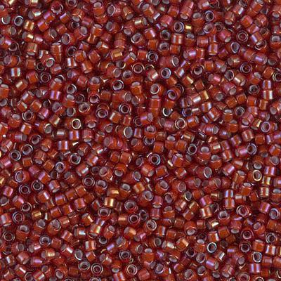 Miyuki Delica 11/0 DB-1781 White lined root beer AB - 4 gram