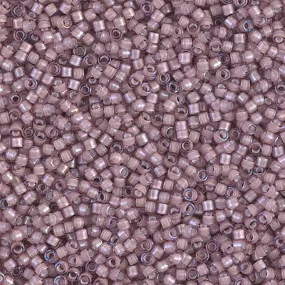 Miyuki Delica 11/0 DB-1791 White Lined Smoky Amethyst AB - 4 gram