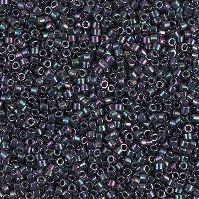 Miyuki Delica DB-1001 Metallic plum emerald gold iris 11/0 - 4 gram