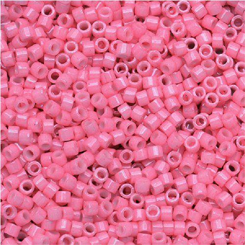 Miyuki Delica DB-1371 Opaque Rose Dyed 11/0 - 4 gram - Image 2