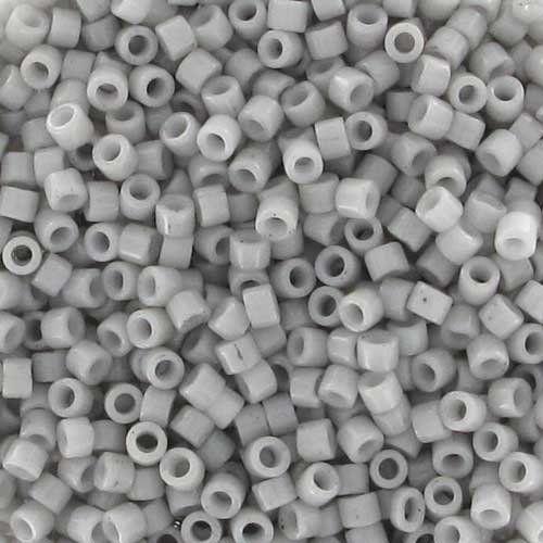 Miyuki Delica DB-1498 Opaque Light Smoke 11/0 - 4 gram - Image 2