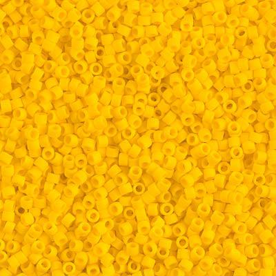 Miyuki Delica DB-1582 Opaque matte canary yellow 11/0 - 4 gram