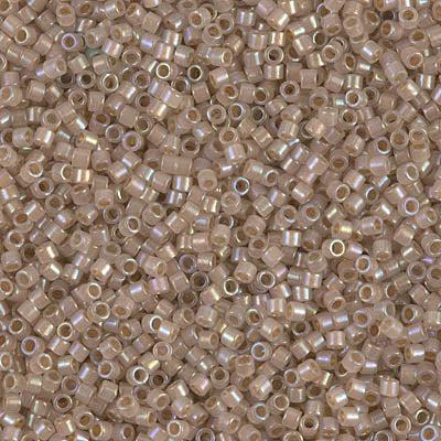 Miyuki Delica DB-1731 Beige Lined Opal Ab 11/0 - 4 gram - Image 2