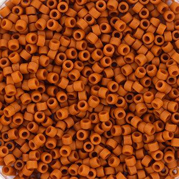 Miyuki Delica DB-2287 Opaque Glazed Frosted Burnt Orange 11/0 - 4 gram