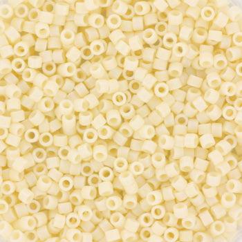 Miyuki Delica DB-883 Cream Matte Opaque 11/0 - 4 gram - Image 2