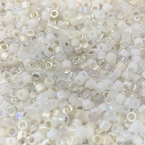 Miyuki Delica Mix Metallic White 11/0 - 4gr