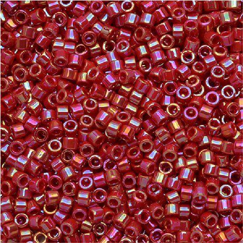 Miyuki Delica DB-162 Red Opaque AB 11/0 - 4 gram