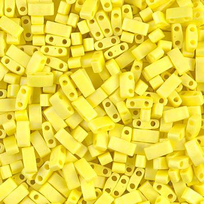 Miyuki half Tila TLH-404FR Opaque yellow matte AB 5x2,5mm - 3 gram