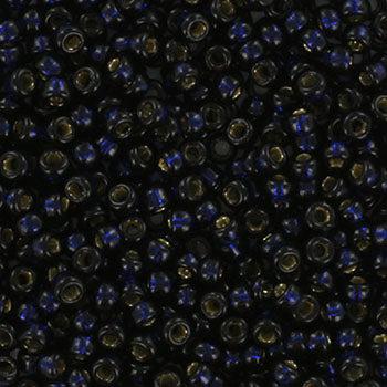 Miyuki rocailles 11-4282 Duracoat silverlined dyed dark navy blue 11/0 (2mm) - 5 gram