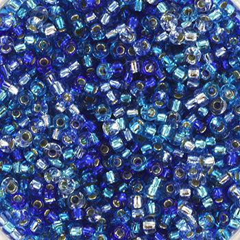 Miyuki rocailles 11-Mix101 Mix blue sparkle 11/0 (2mm) - 5 gram