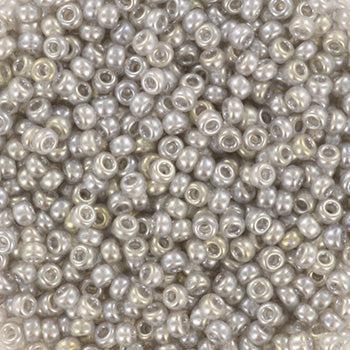 Miyuki rocailles 11-368 Transparant luster silver gray 11/0 (2mm) - 5 gram