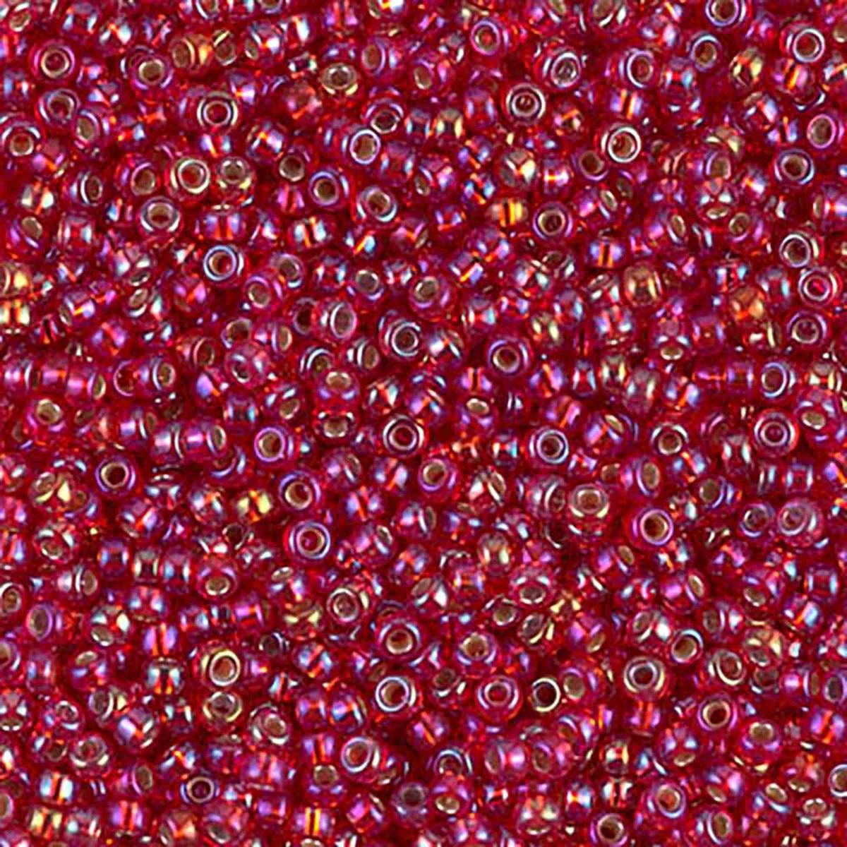 Miyuki rocailles 11-1010 silverlined flame red AB 11/0 (2mm) - 5 gram