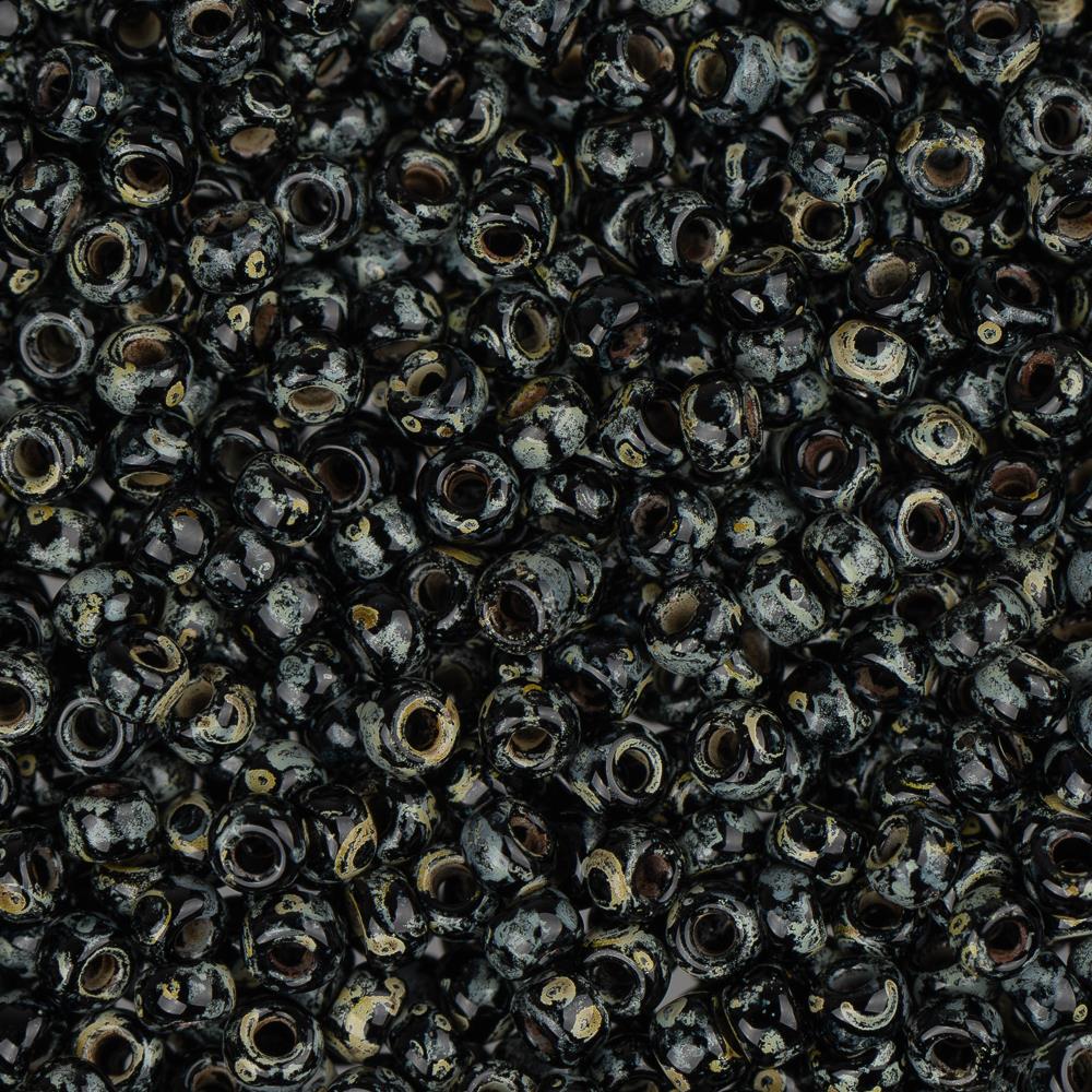 Miyuki rocailles 11-4511 Picasso Smoky Black Matte 11/0 (2mm) - 5 gram