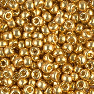 Miyuki rocailles 6-4202 Duracoat galvanized gold 6/0 (4mm) - 5 gram