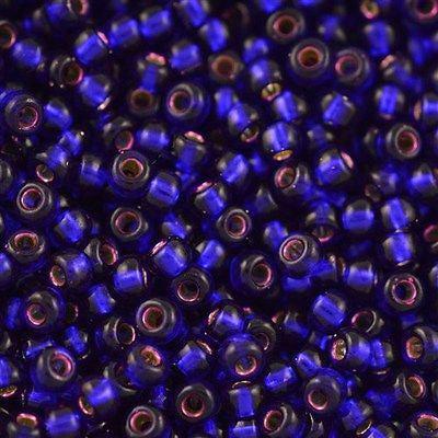 Miyuki rocailles 6-1427 Dyed silverlined dark cobalt 6/0 (4mm) - 5 gram