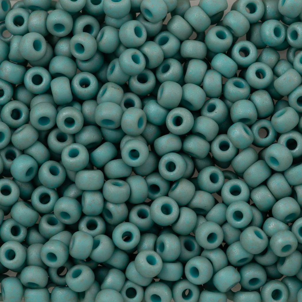 Miyuki rocailles 6-2028 Opaque matte luster sea foam 6/0 (4mm) - 5 gram