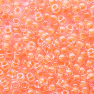 Miyuki rocailles 6-4298 Luminous soft orange 6/0 (4mm) - 5 gram
