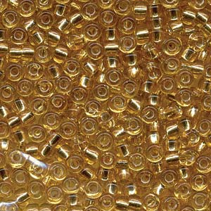 Miyuki rocailles 6-3 Silverlined gold 6/0 (4mm) - 5 gram