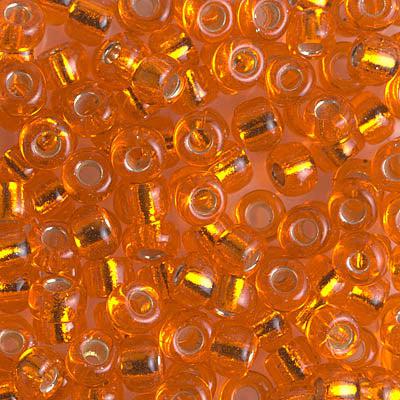 Miyuki rocailles 6-138S Silverlined orange 6/0 (4mm) - 5 gram