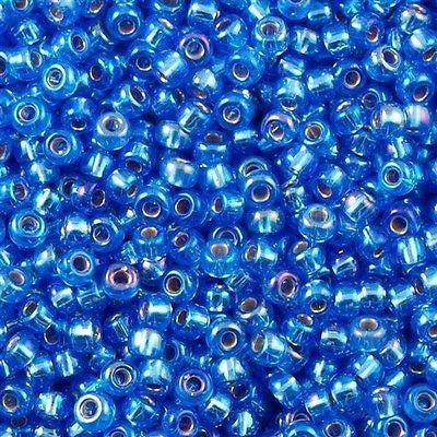 Miyuki rocailles 6-1019 Silverlined sapphire AB 6/0 (4mm) - 5 gram