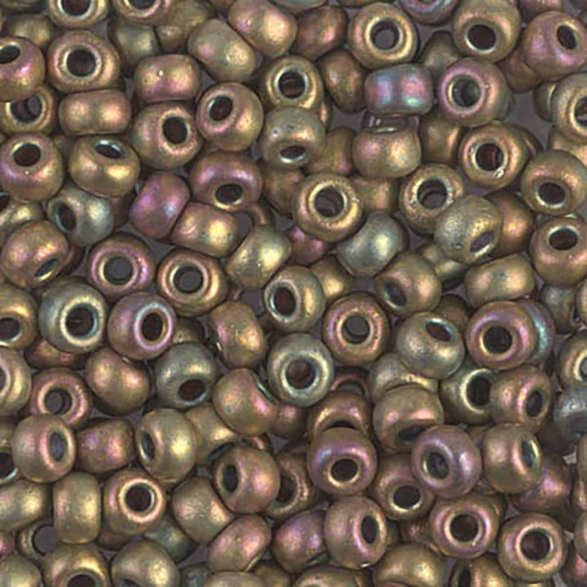 Miyuki rocailles 6-2035 matt khaki iris 6/0 (4mm) - 5 gram