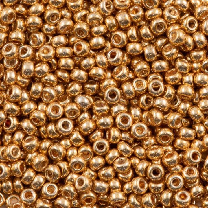 Miyuki rocailles 8-1053 Galvanized yellow gold 8/0 (3mm) - 5 gram