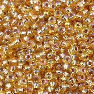 Miyuki rocailles 8-1003 Silverlined gold AB 8/0 (3mm) - 5 gram
